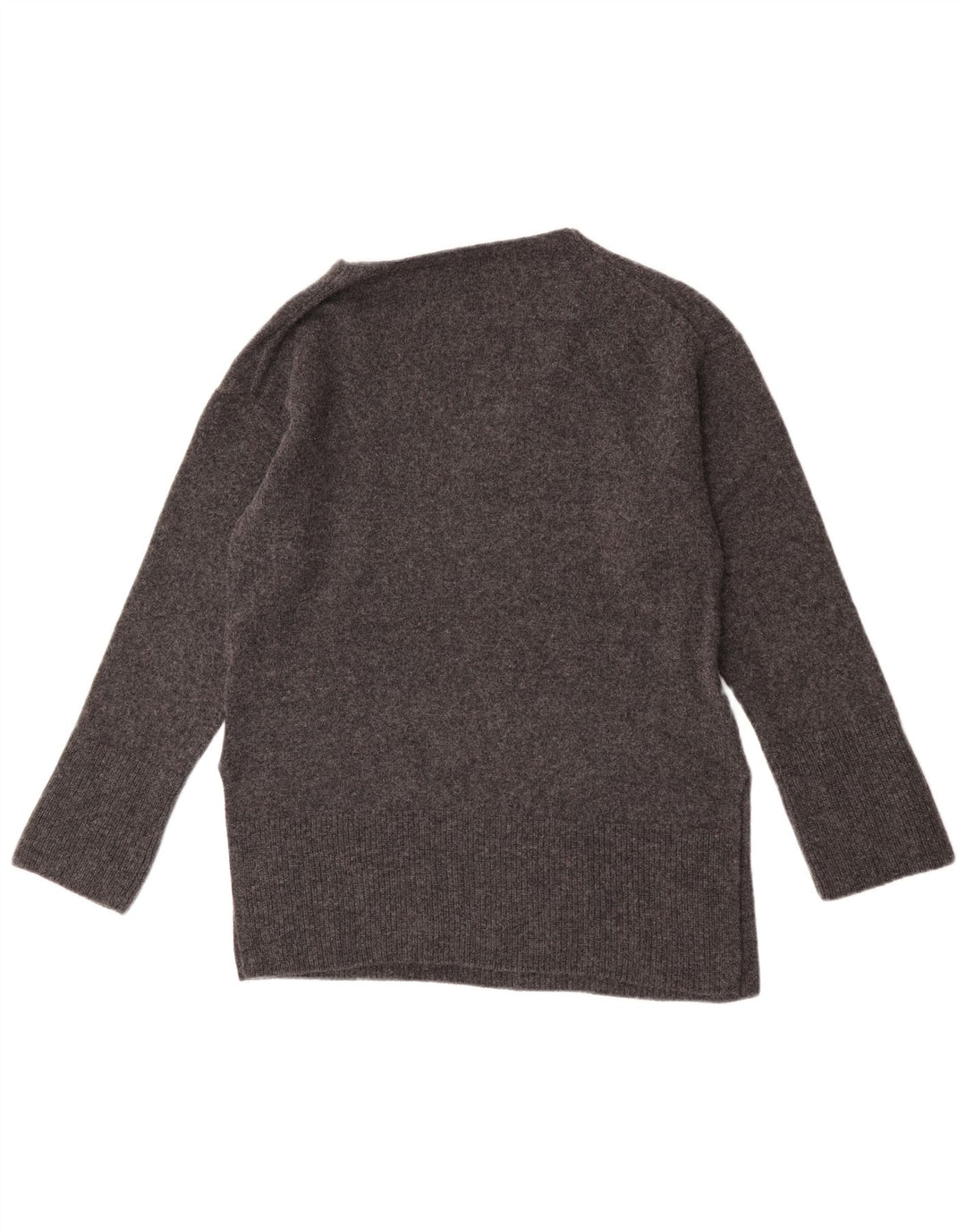 Sweter damski Massimo Dutti z dekoltem w kształcie litery V, UK 10, mały, szary, wełniany