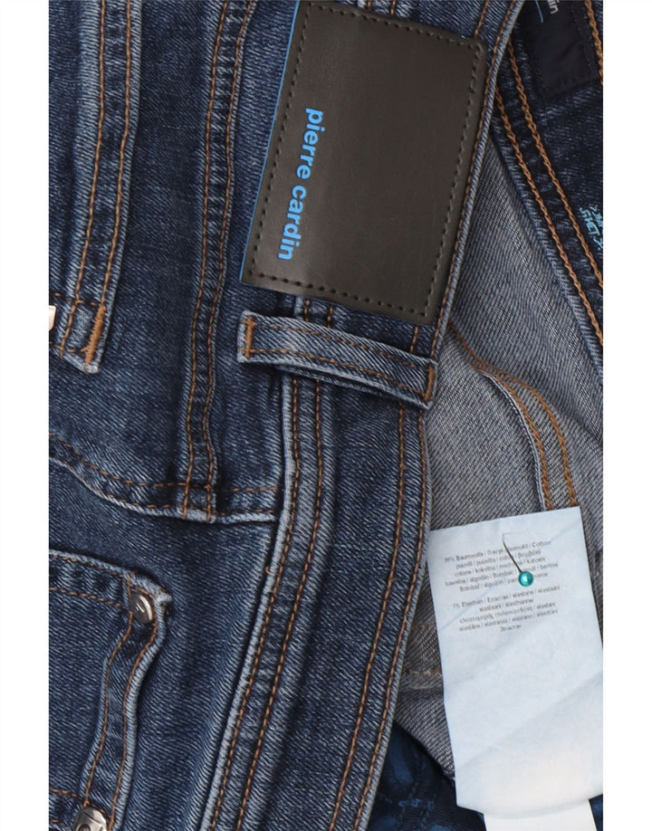 Męskie proste dżinsy Pierre Cardin W34 L30 Niebieskie bawełniane