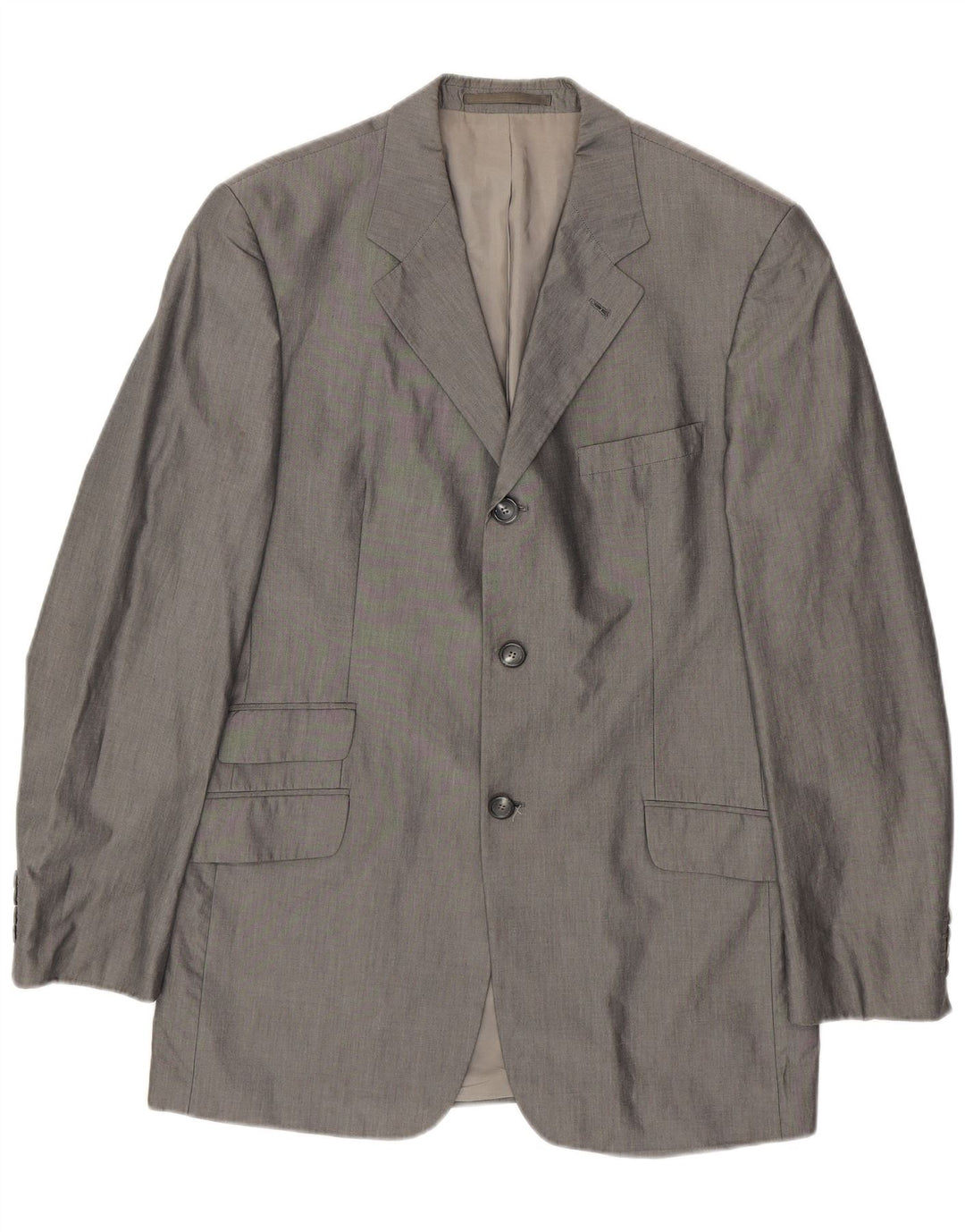 Hugo Boss Męska Marynarka z 3 Guzikami UK 42 XL Szara Bawełna