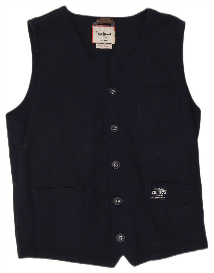 Kamizelka męska PEPE Jeans, średnia, granatowa, bawełniana