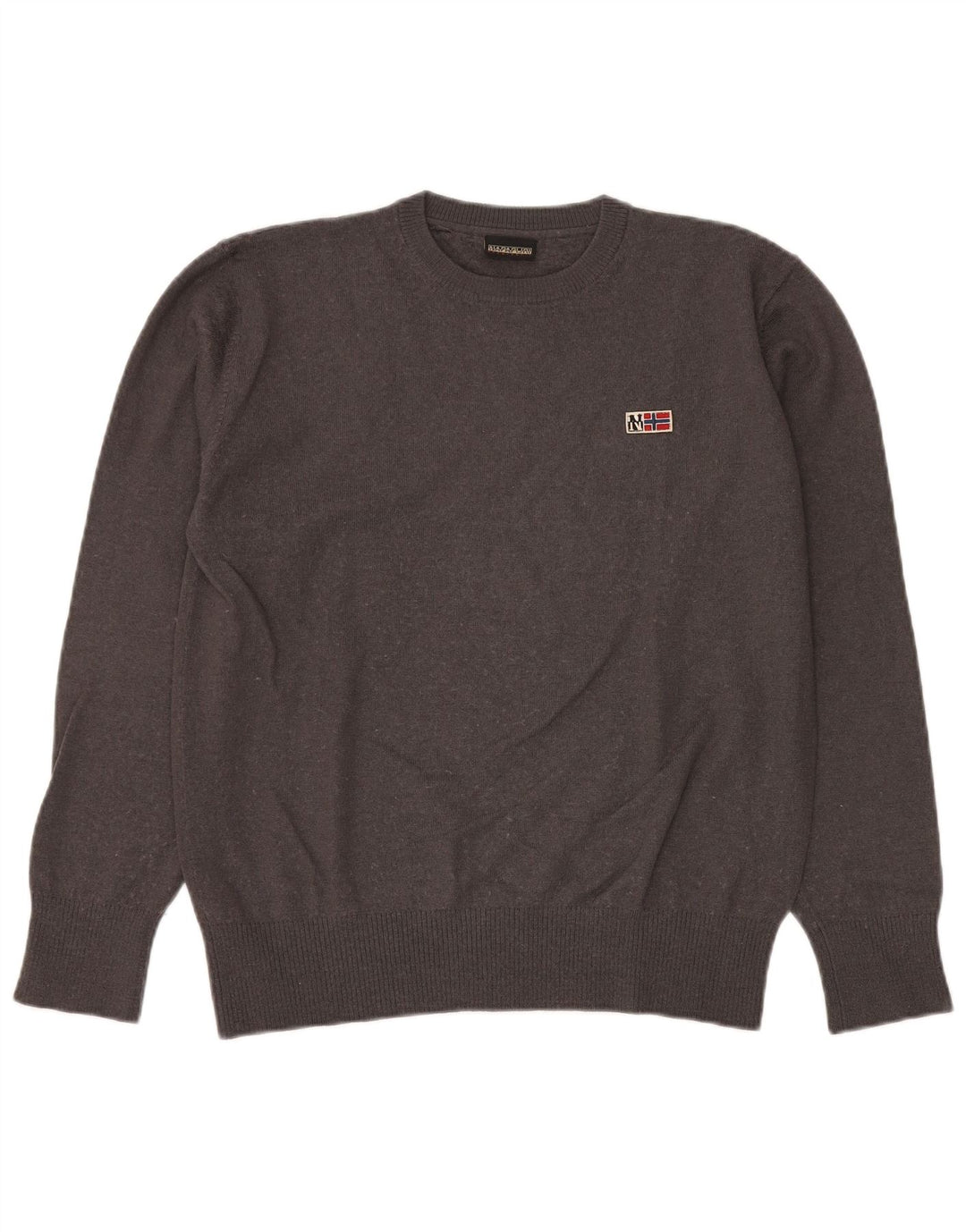 Damski sweter z okrągłym dekoltem NAPAPIJRI UK 20 2XL szary