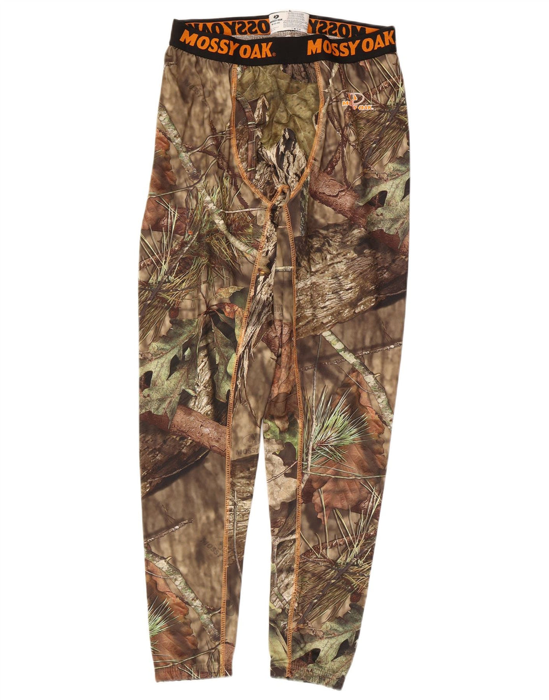 Męskie legginsy z grafiką Mossy Oak, średni poliester w kamuflażu khaki