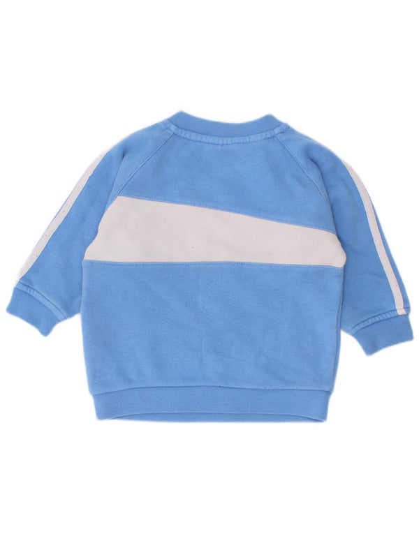 Bluza chłopięca Adidas Baby w wieku 3-6 miesięcy, niebieska, bawełniana z blokami kolorów