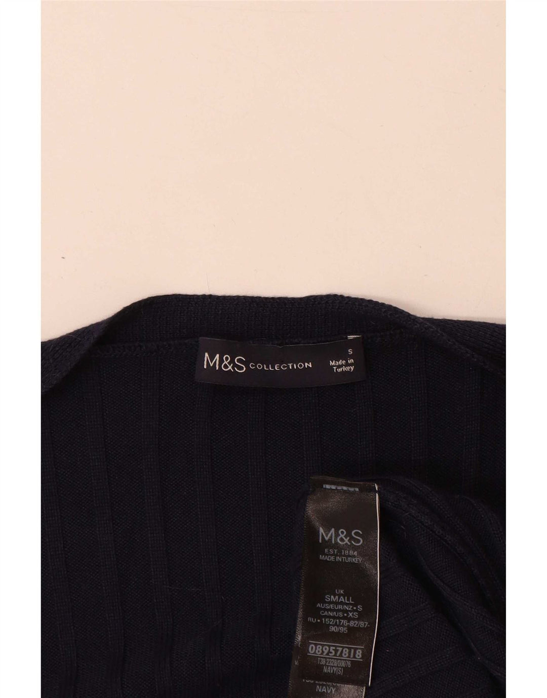 Sweter damski Marks & Spencer Longline Cardigan UK 10, mały, granatowy
