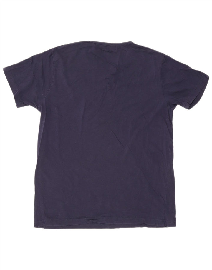 Lyle & Scott Męski T-shirt Top, duży, granatowy, bawełniany