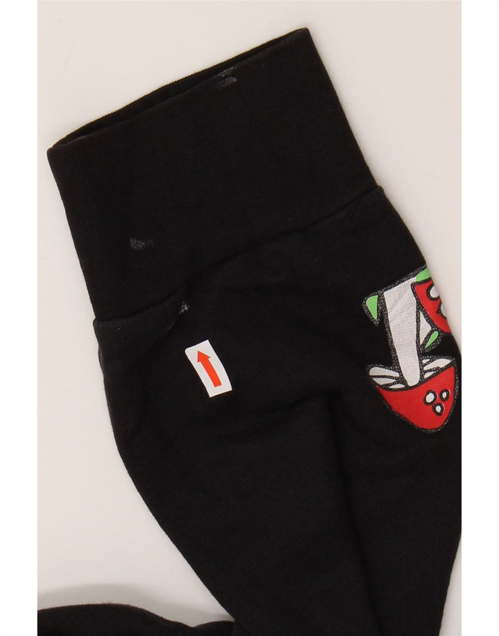 Damska bluza z grafiką LEVI'S, UK 10, mała, czarna, z bawełny w kwiaty