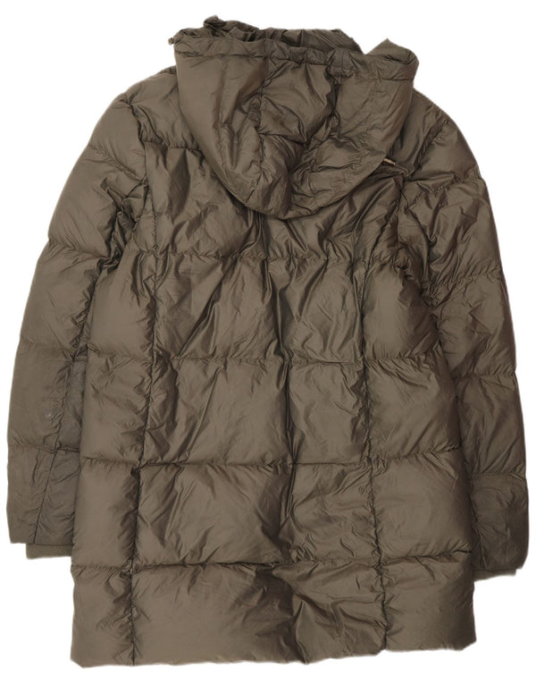 Jack Wills Womens Hooded Padded Coat UK 14 Large Khaki Polyester