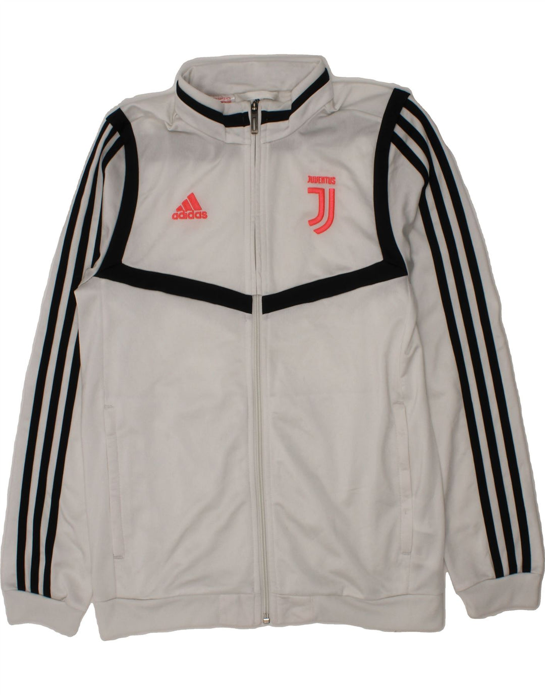 ADIDAS Girls Juventus Tracksuit Top Jacket 11-12 Years White Polyester Vintage Adidas and Second-Hand Adidas from Messina Hembry 