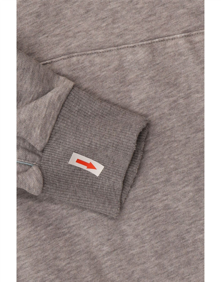 Męski sweter z kapturem Puma z grafiką, średnio szary, nakrapiany
