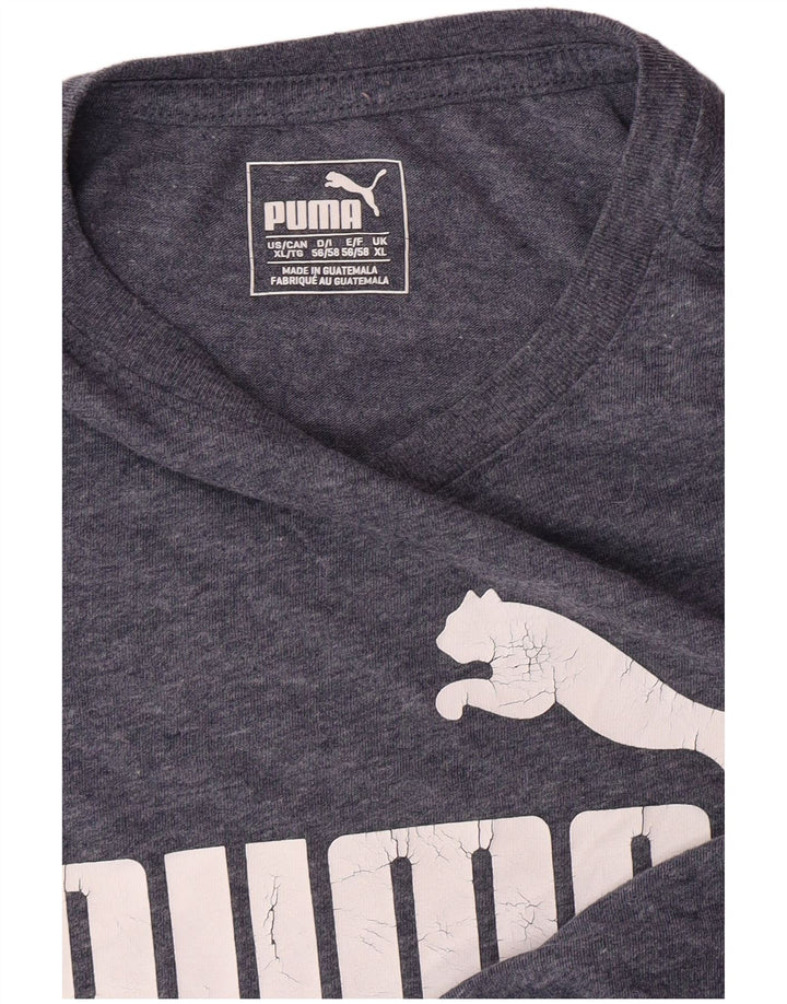 Męski T-shirt z grafiką PUMA Top XL Niebieski