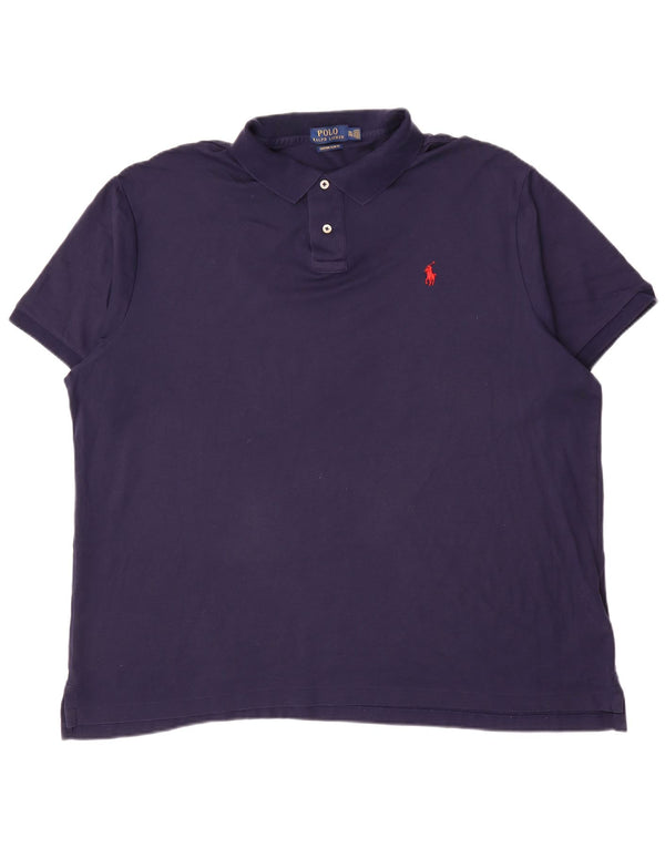 Polo Ralph Lauren Męska koszulka polo o dopasowanym kroju, 2XL, granatowa, bawełniana