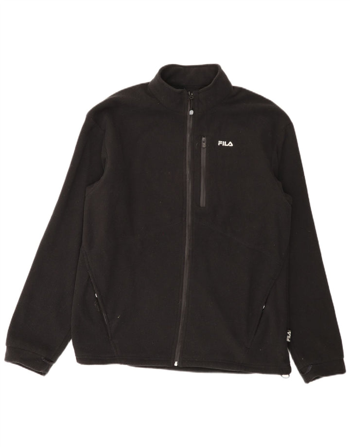 Męska kurtka polarowa Fila Liner UK 44 2XL Czarny poliester