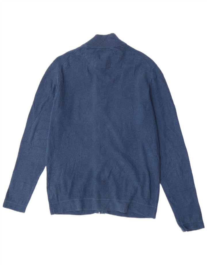 Męski sweter rozpinany Massimo Dutti XL, granatowy, bawełniany