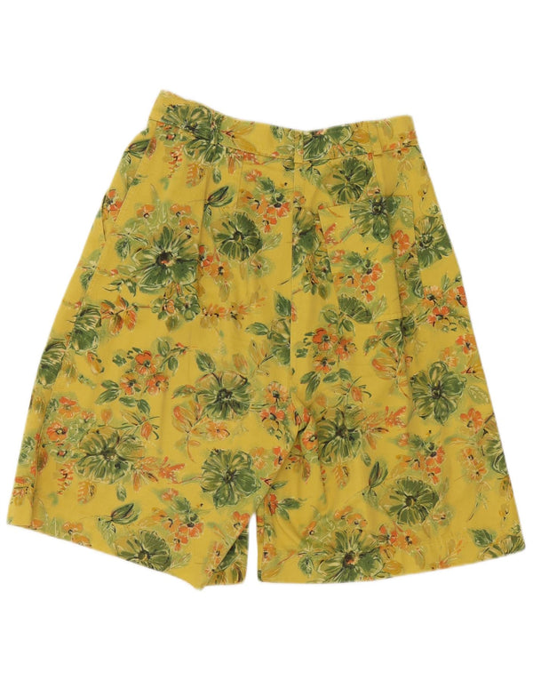 Damskie spodenki chino Newpenny z wysokim stanem IT 44 Medium W28 w żółte kwiaty