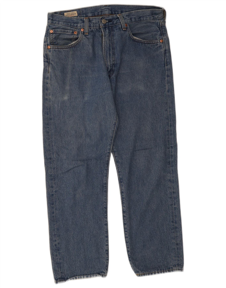 Męskie jeansy Levi's 551 Straight W31 L26 Niebieskie bawełniane