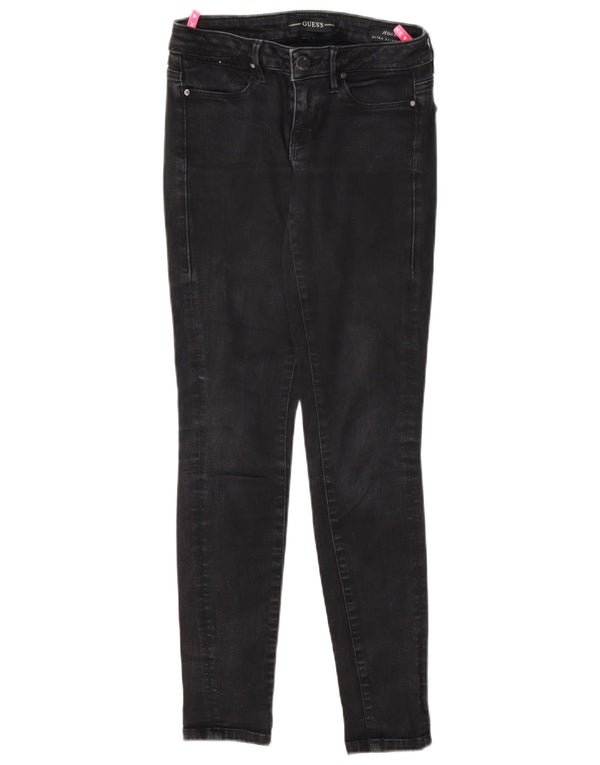 Damskie jeansy Skinny Jegging z niską talią W26 L29 Szara bawełna