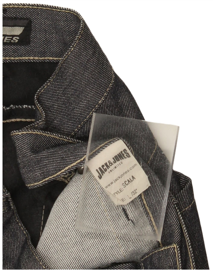 Męskie proste dżinsy Jack & Jones W34 L32 Niebieskie bawełniane