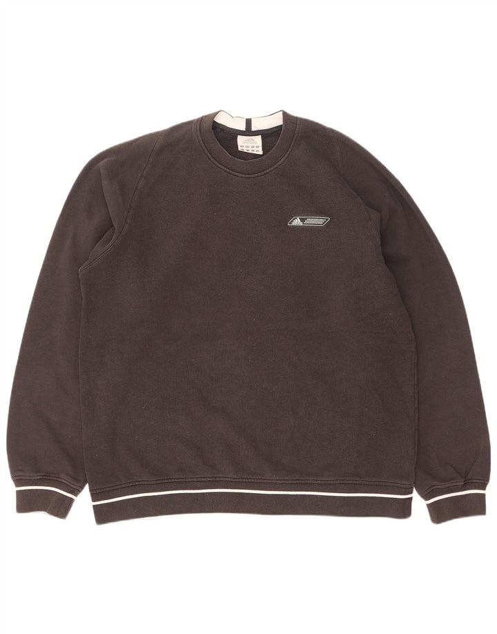 Adidas Męska Bluza Sweter Średni Czarny Bawełna