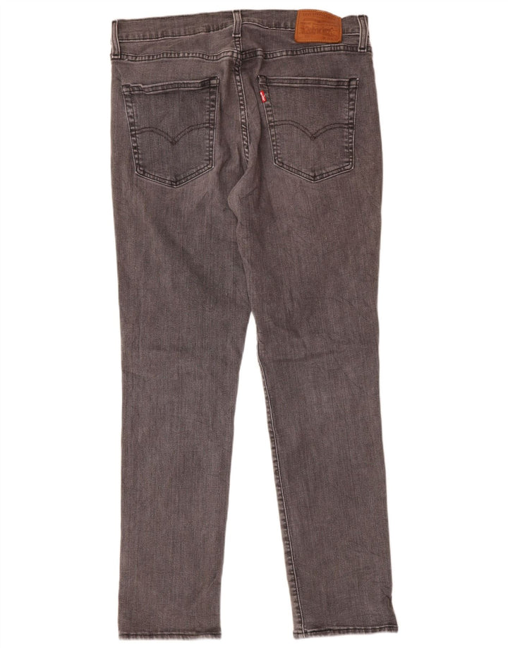 Męskie jeansy Levi's 511 Slim W36 L32 Szara bawełna
