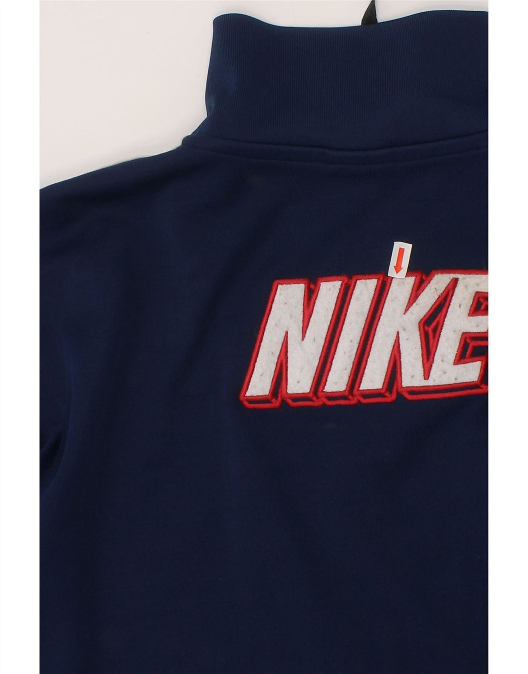 NIKE Boys Tracksuit Top Jacket 14-15 Years Large  Navy Blue Colourblock Vintage Nike and Second-Hand Nike from Messina Hembry 