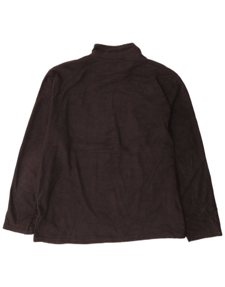 Męski sweter polarowy Mountain Warehouse z zamkiem błyskawicznym, 3XL, czarny