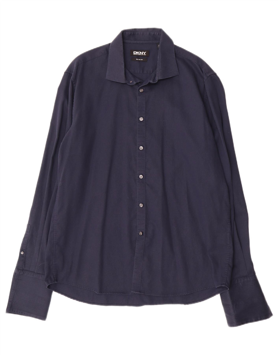 Koszula męska DKNY Slim Fit, rozmiar 17 1/2 44 XL, granatowa, bawełniana