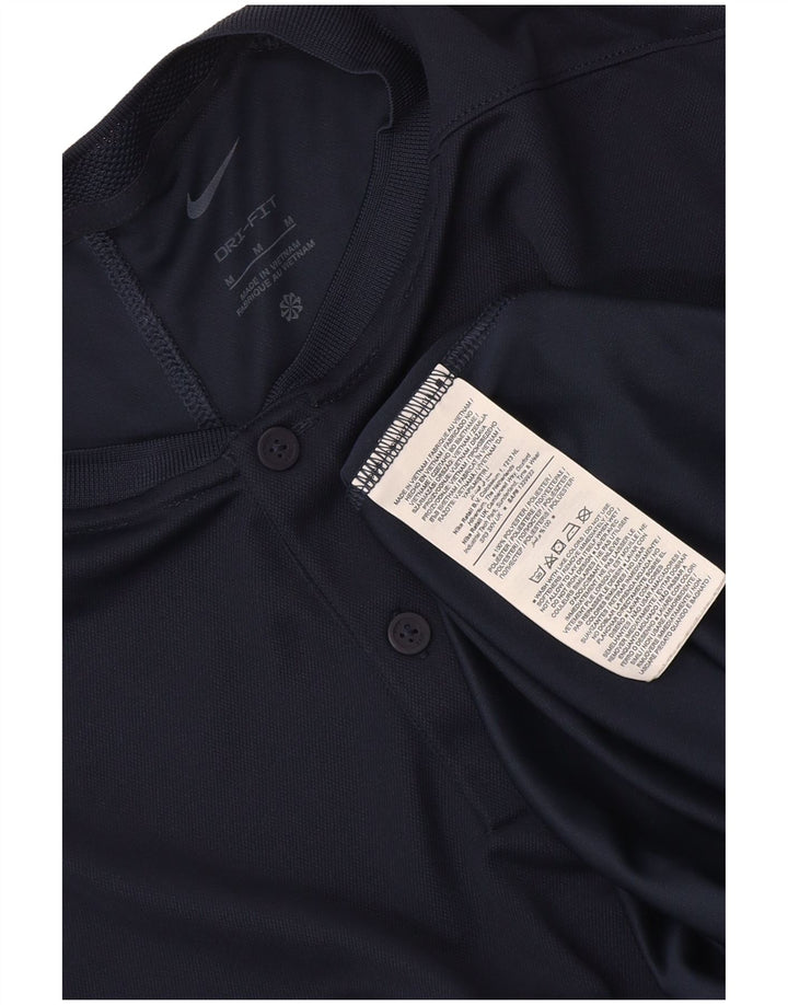 T-shirt męski Nike Dri Fit, średni granatowy poliester