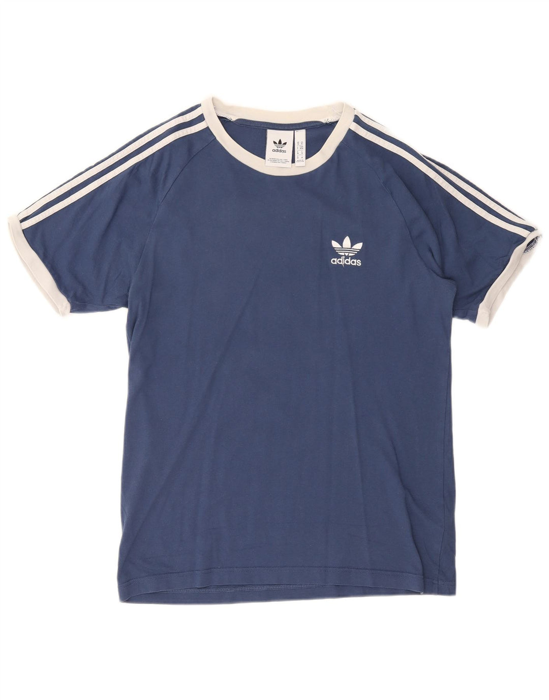 Adidas Męski T-Shirt Top Średni Granatowy Bawełniany