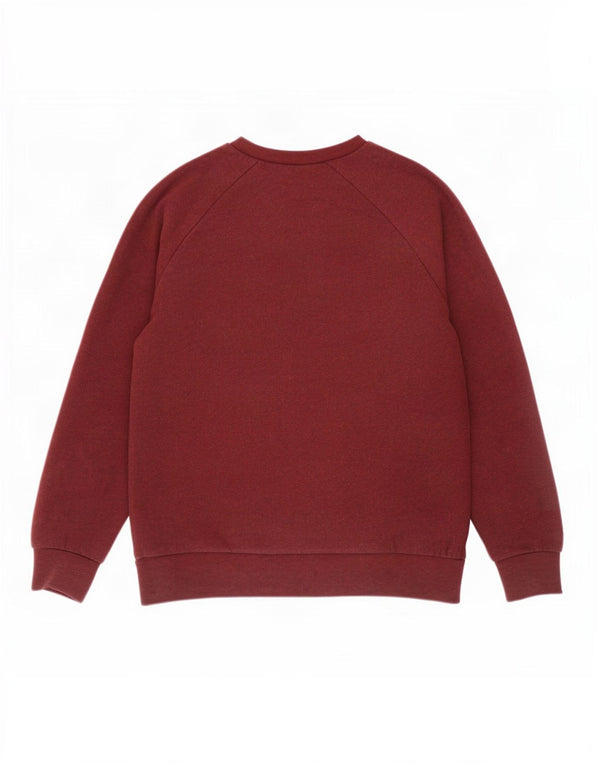 Męska bluza z grafiką Carhartt, mała, bordowa, bawełniana