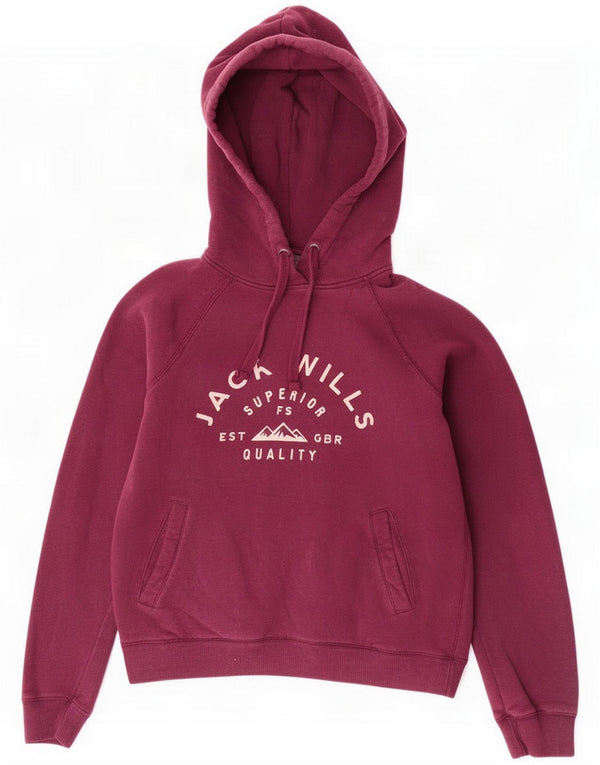 Damski sweter z kapturem Jack Wills UK 8 Small Purple Cotton