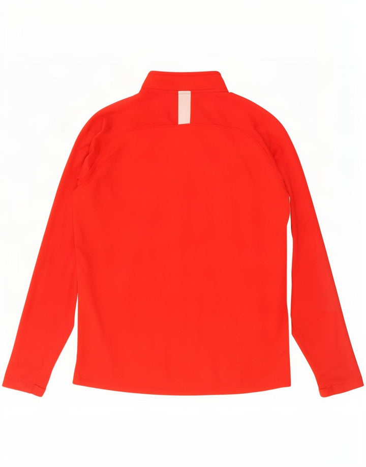 Męski dres Nike Dri Fit z zamkiem błyskawicznym i dużym czerwonym blokiem kolorów