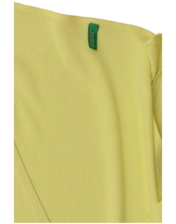 Sweter damski Benetton UK 10 mały żółty