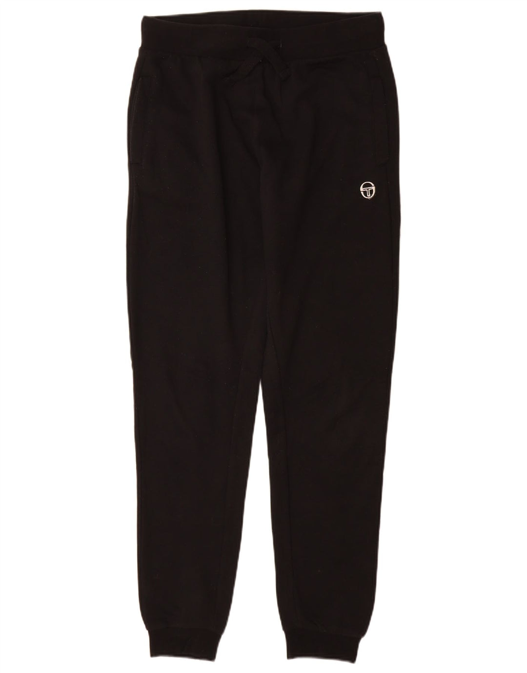 Męskie spodnie dresowe Sergio Tacchini Joggers, średnia czarna bawełna