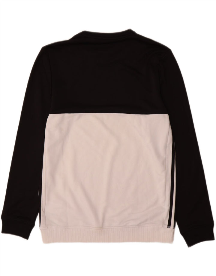 Adidas Męska bluza sweterkowa, średnia czarna, poliester z blokami kolorów