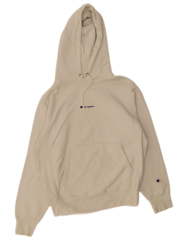 Męski sweter z kapturem Champion Reverse Weave, średni kolor biały