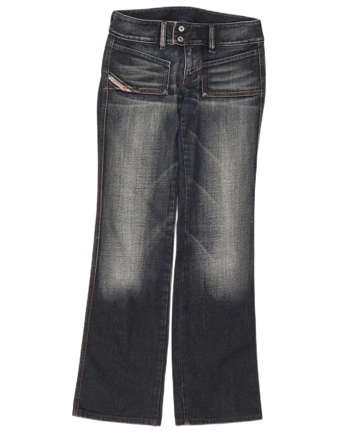 Damskie jeansy Bootcut Diesel W28 L32 Granatowe, bawełniane