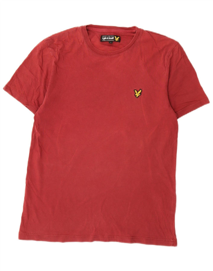 T-shirt męski Lyle & Scott, bawełniany, średni czerwony