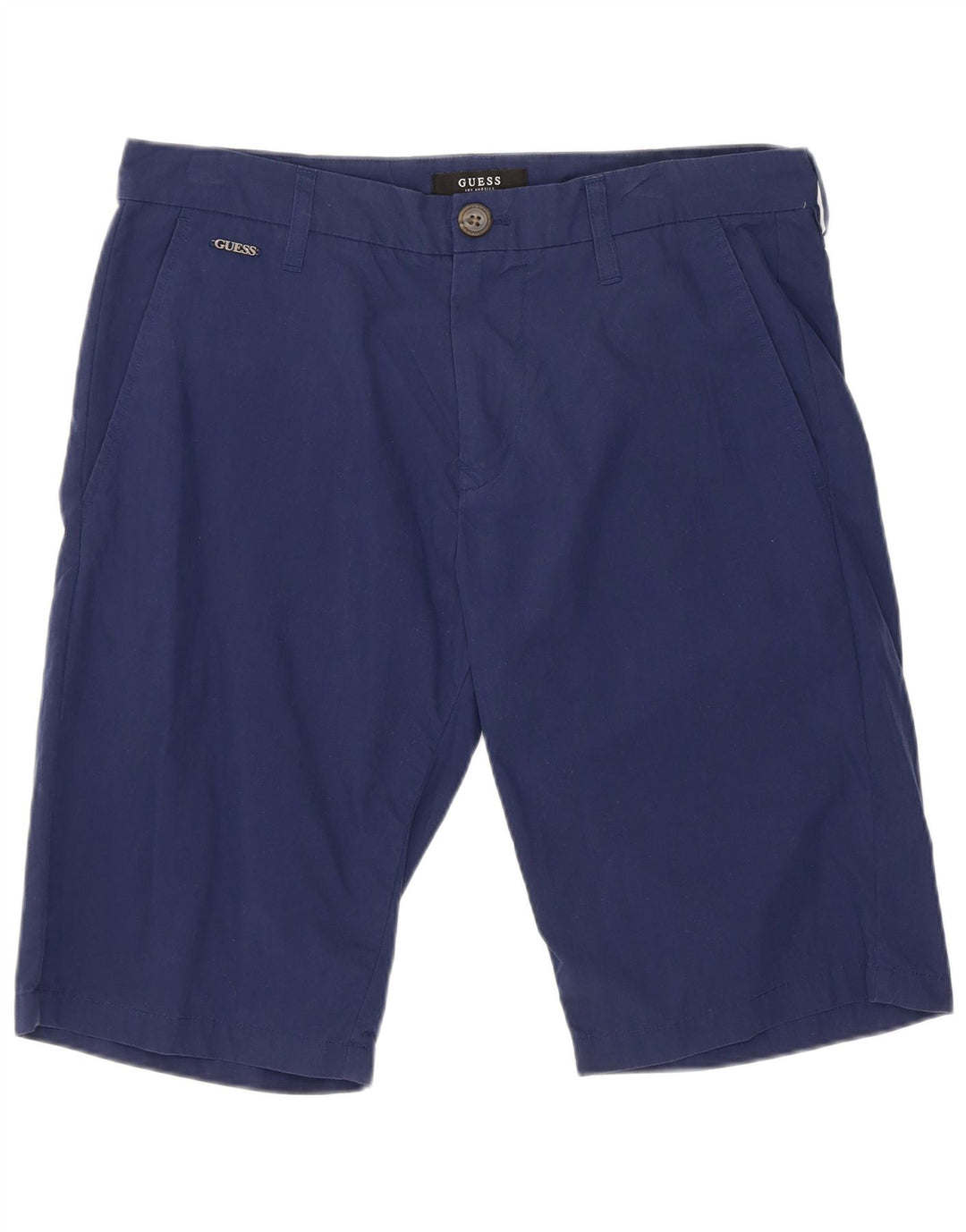 Męskie spodenki Chino Guess W32 Średnioniebieskie, bawełniane