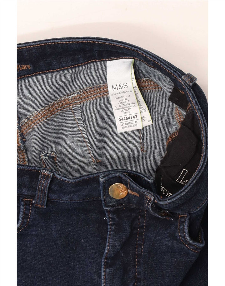 Marks & Spencer Damskie jeansy rozkloszowane UK 12 Medium W30 L27 Granatowe