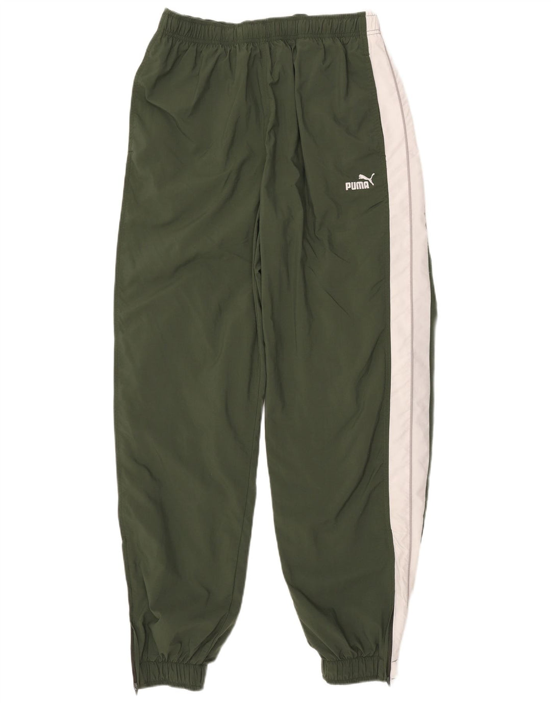 Męskie spodnie dresowe PUMA Joggers XL Khaki Nylon z blokami kolorów