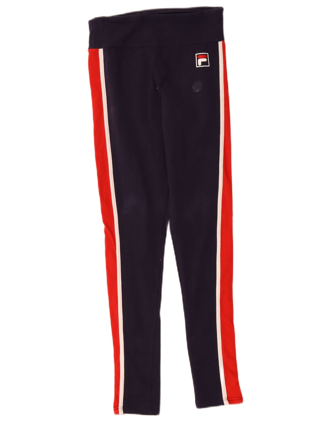 Legginsy damskie Fila UK 10, małe, granatowe, z blokami kolorów