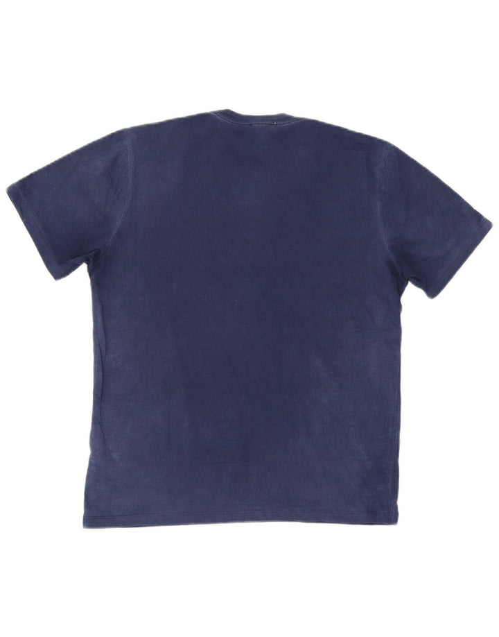 T-shirt męski Reiss, średni, granatowy, bawełniany