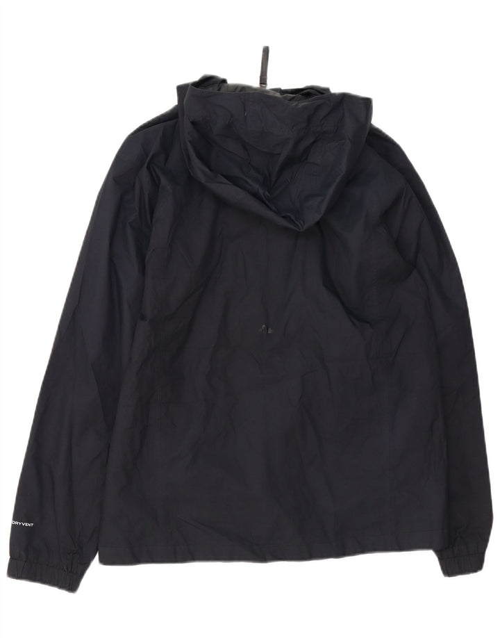 Chłopięca kurtka przeciwdeszczowa z kapturem The North Face na 11-12 lat, duża, czarna, poliestrowa