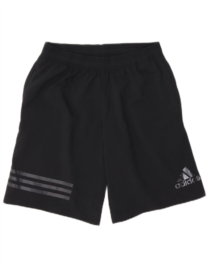 Męskie spodenki sportowe Adidas Climalite, małe, czarne, poliestrowe