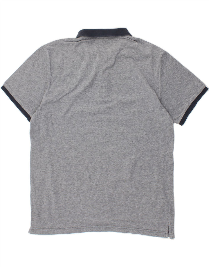 DACK'S Mens Polo Shirt 2XL Navy Blue Cotton Vintage Dack's and Second-Hand Dack's from Messina Hembry 
