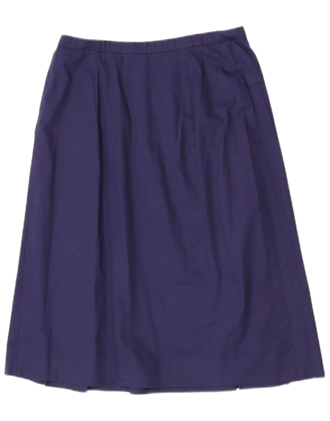 Vintage damska spódnica w kształcie litery A W28 Średni granatowy bawełniany