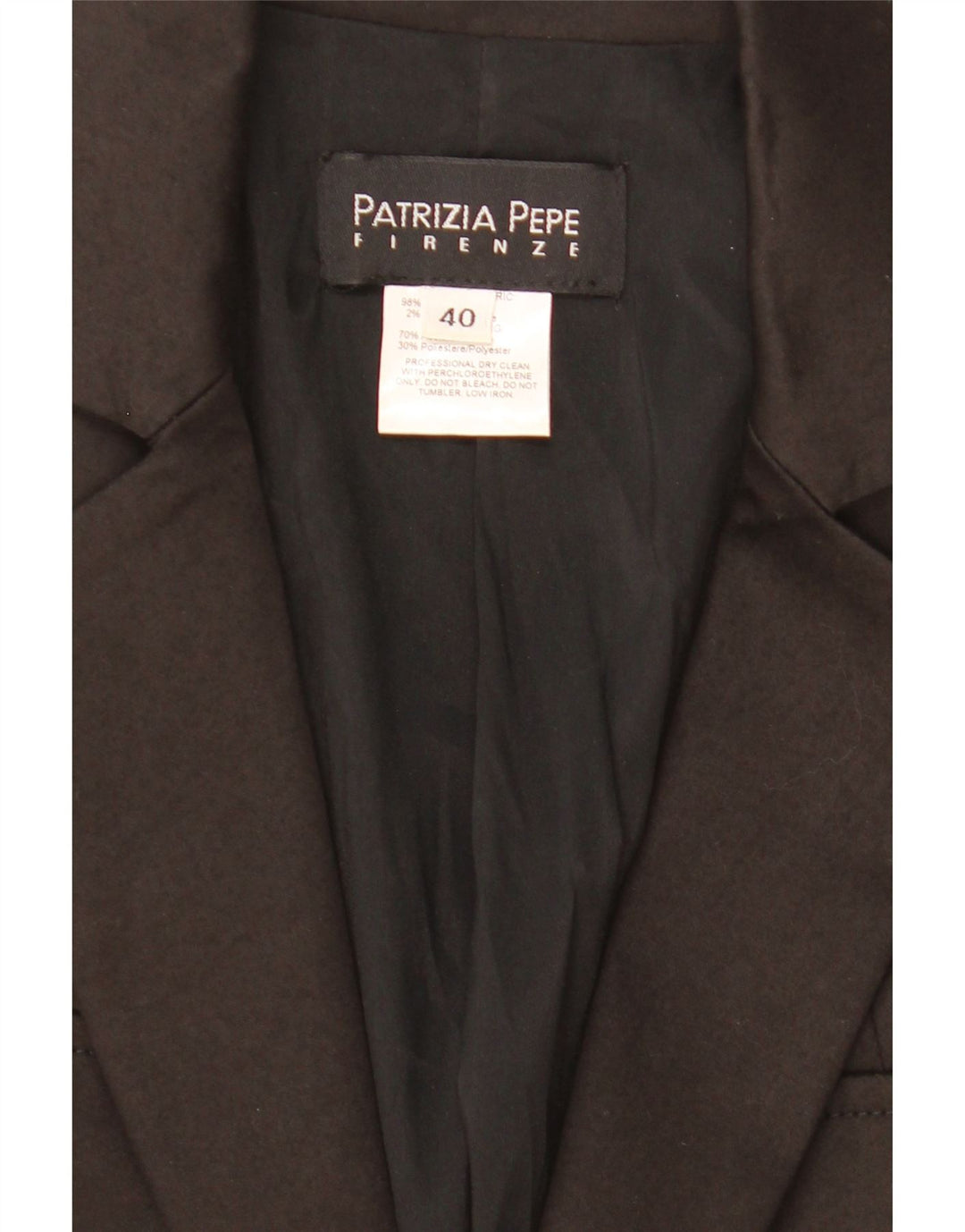 Patrizia Pepe Damska marynarka zapinana na 2 guziki IT 40, mała czarna