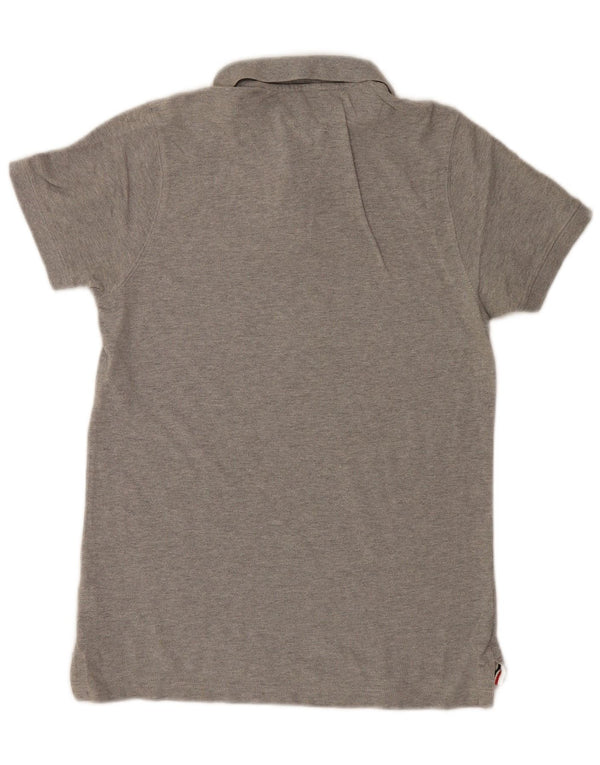 Męska koszulka polo Tommy Hilfiger, średnioszara, bawełniana