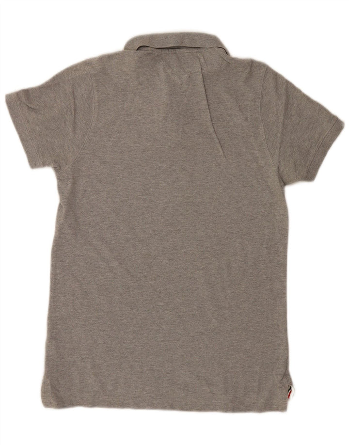 Męska koszulka polo Tommy Hilfiger, średnioszara, bawełniana