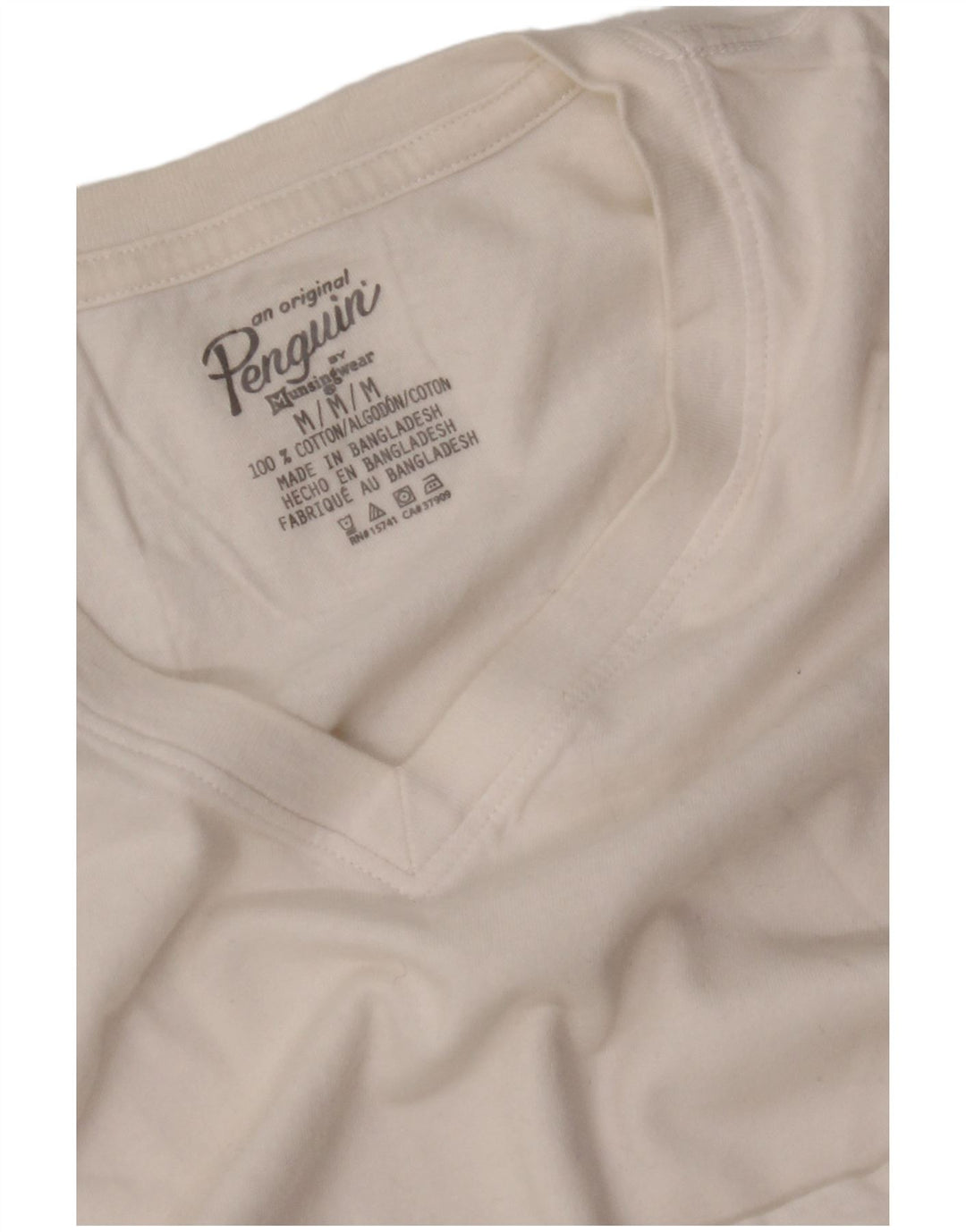 Damska koszulka PENGUIN Top UK 14 Średnia biała bawełna